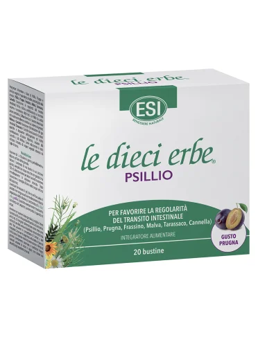 Esi le dieci erbe psillio - integratore per favorire il transito intestinale - 20 bustine Esi le dieci erbe psillio - integratore per favorire il transito intestinale - 20 bustine