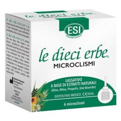Esi le Dieci Erbe Microclismi - Lassativo Naturale - 6 Pezzi
