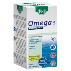 Esi Omega 3 Extra Pure - Integratore per la Funzione Cardiaca - 120 Perle