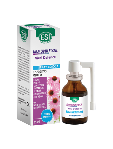 Esi immunilflor viral defence - spray bocca per infezioni batteriche e virali - 25 ml