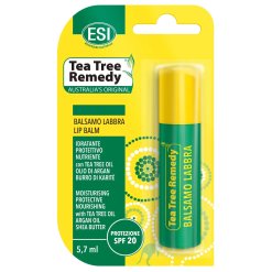 Esi Tea Tree Remedy - Balsamo Labbra Riparatore con Protezione Solare SPF20 
