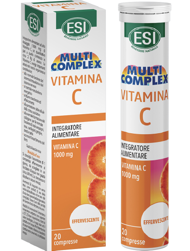 Esi multicomplex - integratore di vitamina c - 20 compresse effervescenti