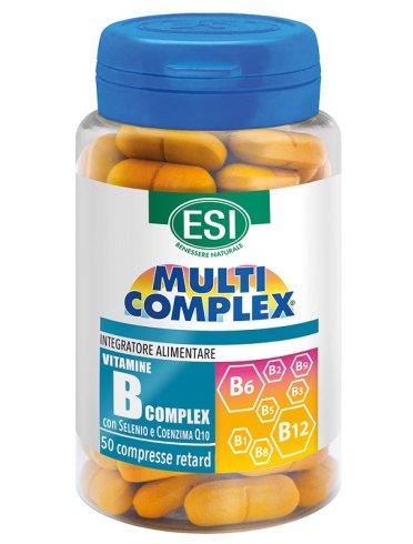 Esi multcomplex - integratore di vitamina b per stanchezza e affaticamento - 50 compresse