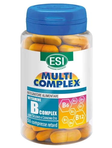 Esi multcomplex - integratore di vitamina b per stanchezza e affaticamento - 50 compresse Esi multcomplex - integratore di vitamina b per stanchezza e affaticamento - 50 compresse
