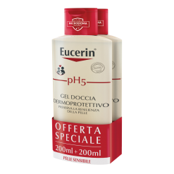Eucerin - Gel Doccia Detergente Corpo Dermoprotettivo - Formato Bipack 2 x 200 ml