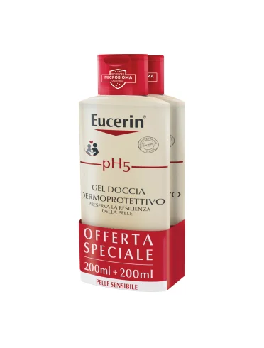Eucerin - gel doccia detergente corpo dermoprotettivo - formato bipack 2 x 200 ml Eucerin - gel doccia detergente corpo dermoprotettivo - formato bipack 2 x 200 ml