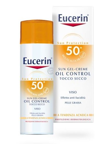 Eucerin sun oil control - crema solare viso per pelle grassa con protezione molto alta spf 50+ - 50 ml