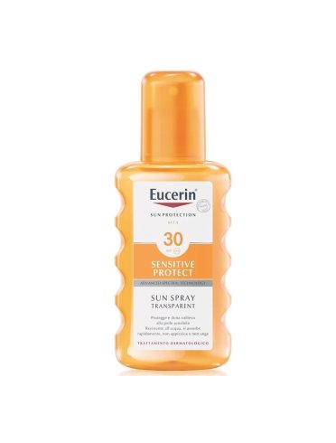 Eucerin sun - spray solare corpo per pelle acneica con protezione alta spf 30 - 150 ml