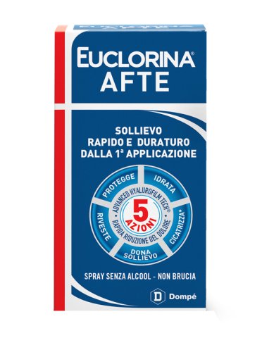 Euclorina afte - spray senza alcool per il trattamento di afte - 15 ml