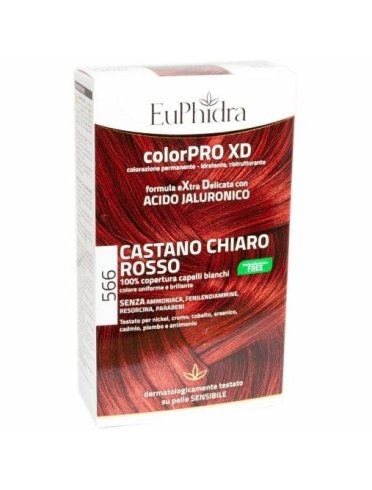 Euphidra colorpro xd 566 castano chiaro rosso tintura capelli
