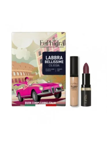 Euphidra cofanetto labbra bellissime 03 ciliegia rossetto mat + balsamo labbra Euphidra cofanetto labbra bellissime 03 ciliegia rossetto mat + balsamo labbra