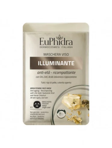 Euphidra maschera viso illuminante antietà 1 pezzo Euphidra maschera viso illuminante antietà 1 pezzo