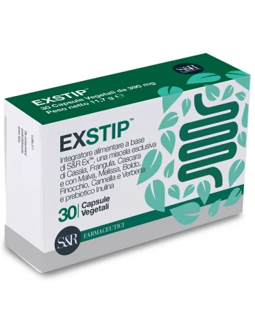 Exstip - integratore per la regolarità intestinale - 30 capsule vegetali Exstip - integratore per la regolarità intestinale - 30 capsule vegetali