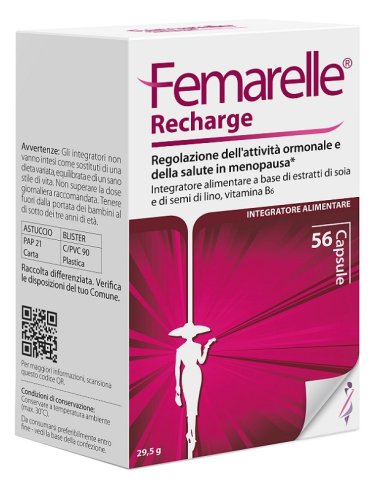Femarelle recharge integratore menopausa 56 capsule