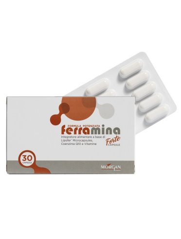 Ferramina forte - integratore di ferro e acido folico - 30 capsule