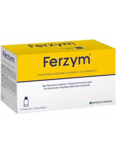 Ferzym - integratore d fermenti lattici - 10 flaconcini x 8 ml