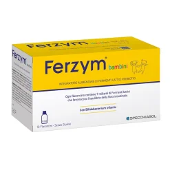 Ferzym Bambini - Integratore di Fermenti Lattici - 10 Flaconcini x 8 ml