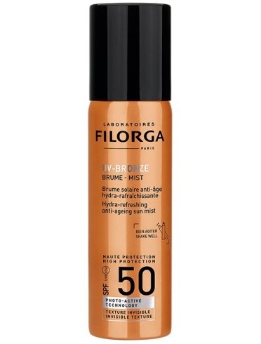 Filorga uv-bronze brume - brume solare anti-età rinfrescante con protezione molto alta spf 50+ - 60 ml