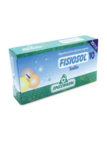 Fisiosol 10 - integratore di iodio - 20 fiale x 2 ml