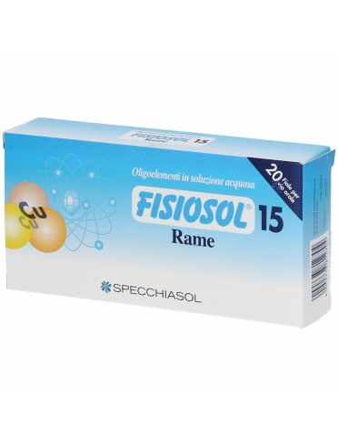 Fisiosol 15 - integratore di rame - 20 fiale x 2 ml