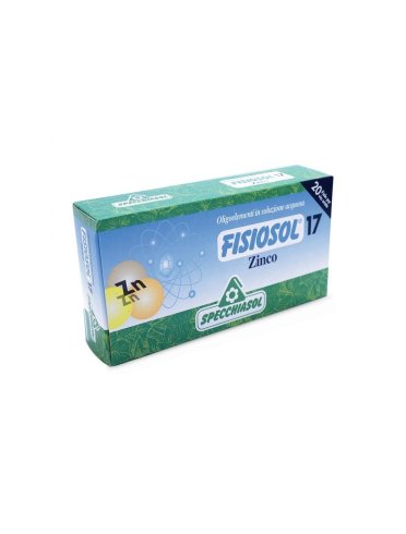 Fisiosol 17 - integratore di zinco - 20 fiale x 2 ml