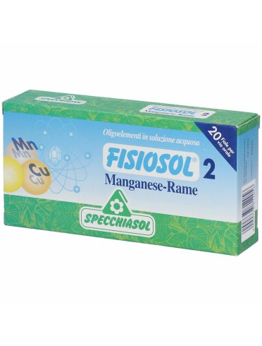 Fisiosol 2 - integratore di manganese e rame - 20 fiale x 2 ml