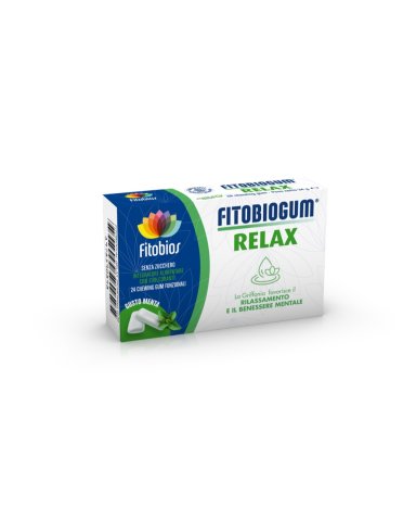 Fitobiogum relax integratore tono dell'umore 24 chewing gum