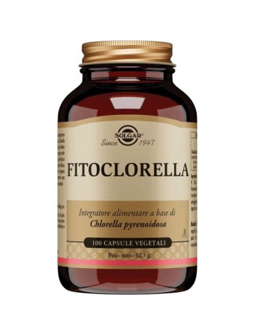 Solgar fitoclorella - integratore antiossidante e depurativo - 100 capsule vegetali