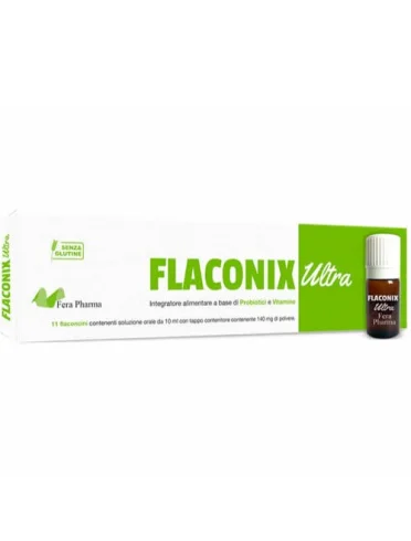 Flaconix ultra integratore probiotico 11 flaconcini Flaconix ultra integratore probiotico 11 flaconcini