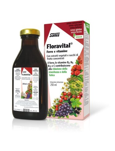 Floravital - integratore di ferro, vitamina b e c - 250 ml