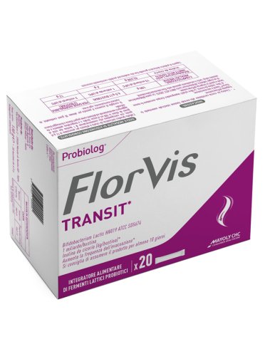 Florvis transit - integratore di fibre e probiotici - 20 bustine