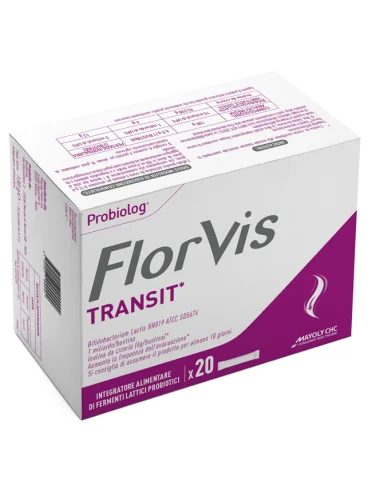 Florvis transit - integratore di fibre e probiotici - 20 bustine Florvis transit - integratore di fibre e probiotici - 20 bustine