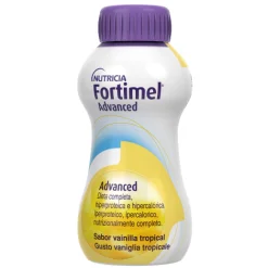 Nutricia Fortimel Advanced - Supplemento Nutrizionale Iperproteico e Ipercalorico Gusto Vaniglia Tropical - 4 x 200 ml