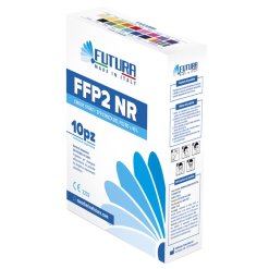 Futura FFP2 - Semimaschera Protettiva Filtrante Standard Colore Bluette - 10 Pezzi