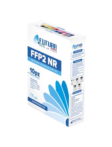 Futura ffp2 nr - semimaschera protettiva filtrante small colore nero - 10 pezzi