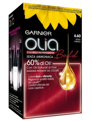 Garnier olia - tinta per capelli colore rosso intenso n. 6.60