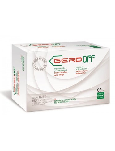 Gerdoff latte trattamento di reflusso e acidità 30 compresse