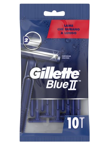 Gillette blue ii rasoio usa e getta 10 pezzi