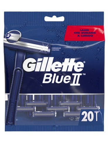 Gillette blue ii rasoio usa e getta 20 pezzi