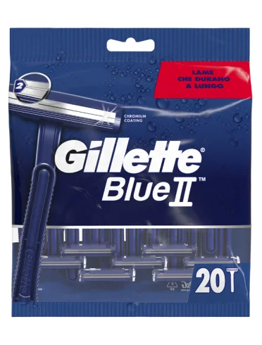Gillette blue ii rasoio usa e getta 20 pezzi Gillette blue ii rasoio usa e getta 20 pezzi