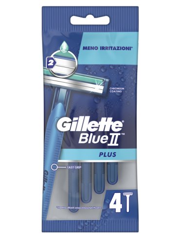 Gillette blue ii plus rasoio usa e getta 4 pezzi