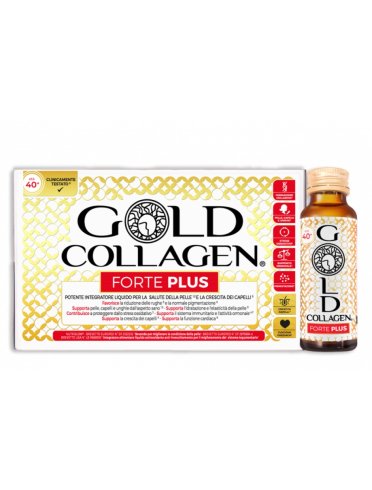 Gold collagen forte plus integratore pelle e capelli 10 flaconi