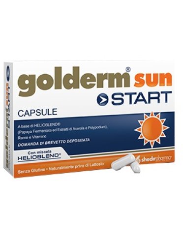 Golderm sun start - integratore per pigmentazione della pelle - 30 capsule