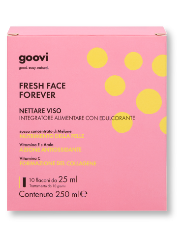 Goovi fresh face forever nettare viso integratore collagene 10 flaconcini