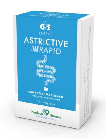 Gse entero astrictive rapid integratore regolarità intestinale 24 compresse masticabili