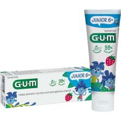 Gum Junior Dentifricio in Gel con Fluoro 7-12 Anni 50 ml