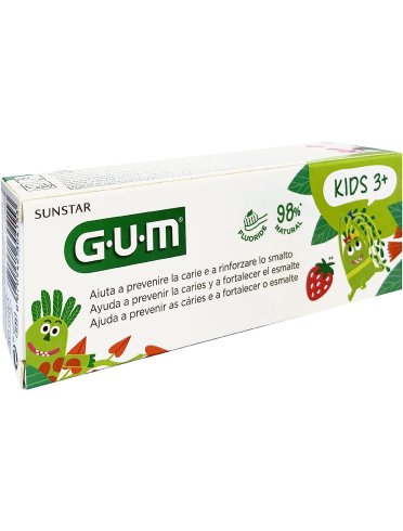 Gum kids dentifricio in gel con fluoro 2-6 anni 50 ml