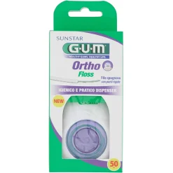 Gum Ortho Floss Filo Interdentale Spugnoso 50 m