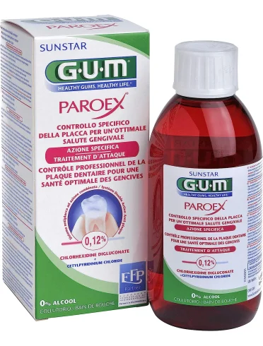 Gum paroex collutorio con clorexidina 0.12% 300 ml Gum paroex collutorio con clorexidina 0.12% 300 ml