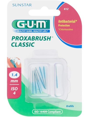 Gum proxabrush classic scovolino interdentale 1.4 mm 8 pezzi